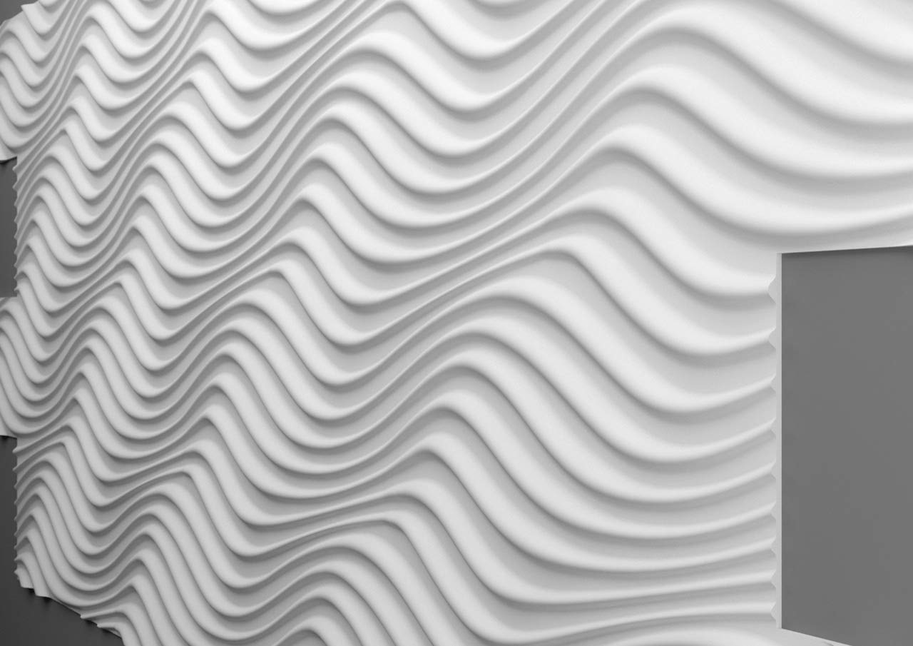 Paneles 3D Styrofoam | Paneles EPS | Revestimiento de paredes y techos | Impermeable | Paneles decorativos | 3 dimensiones | 96x48cm | PD-4