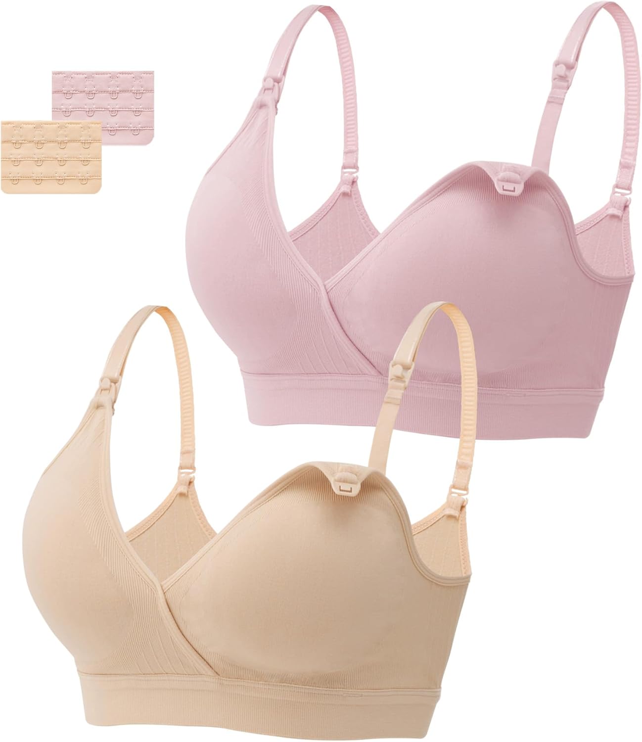 3 Reggiseni Allattamento Senza Ferretto - Morbidi, Senza Cuciture E Con Estensione, Per Gravidanza E Allattamento - Foto 9