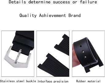 Men's rubber watch strap compatible with Patek Philippe Nautilus 5711 1A010 5712 5712G 5726 5980 25mm Outdoor sports waterproof silicone watch band Accessories Women's wristband bracelet