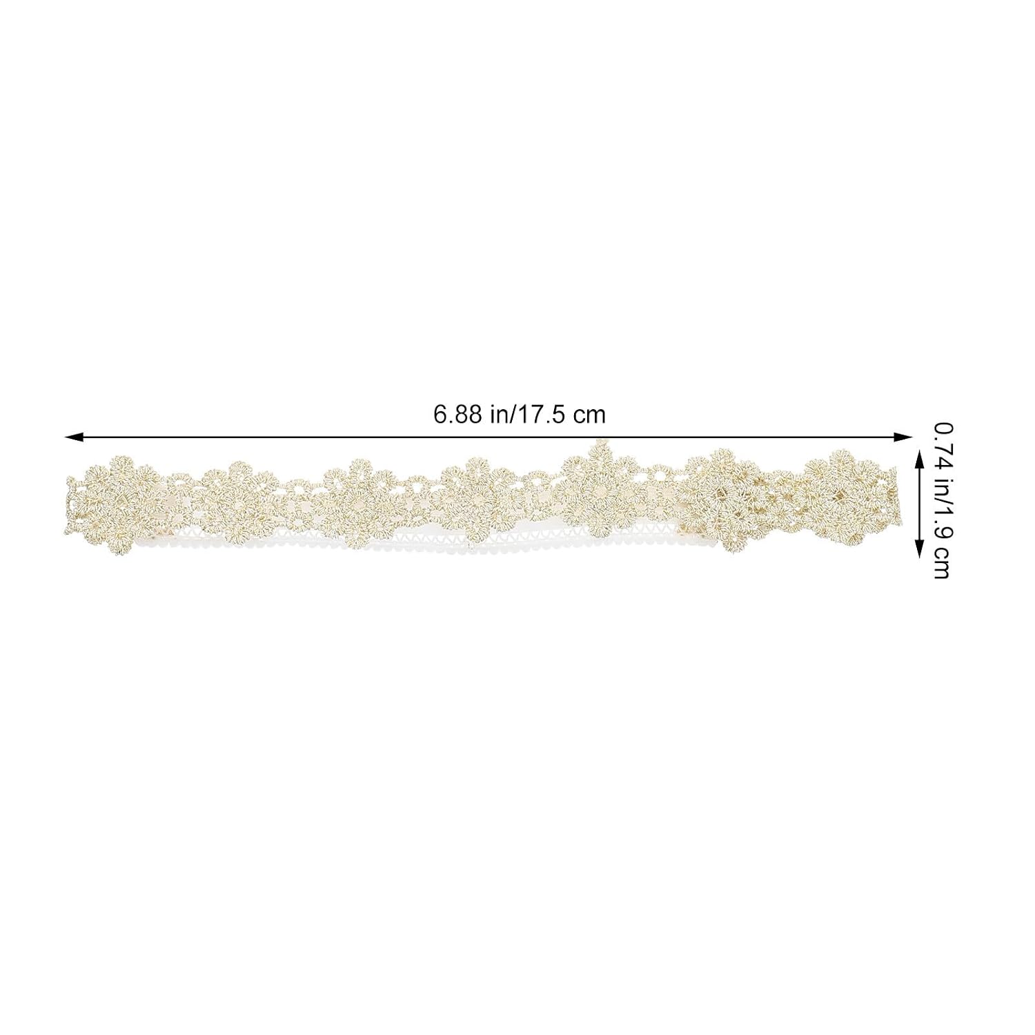 ibasenice 12pcs Lace Headbands for Girls Floral Hair Bands Unique Patterns for Daily Wear Parties and Photos Suitable for Newborns and Toddlers