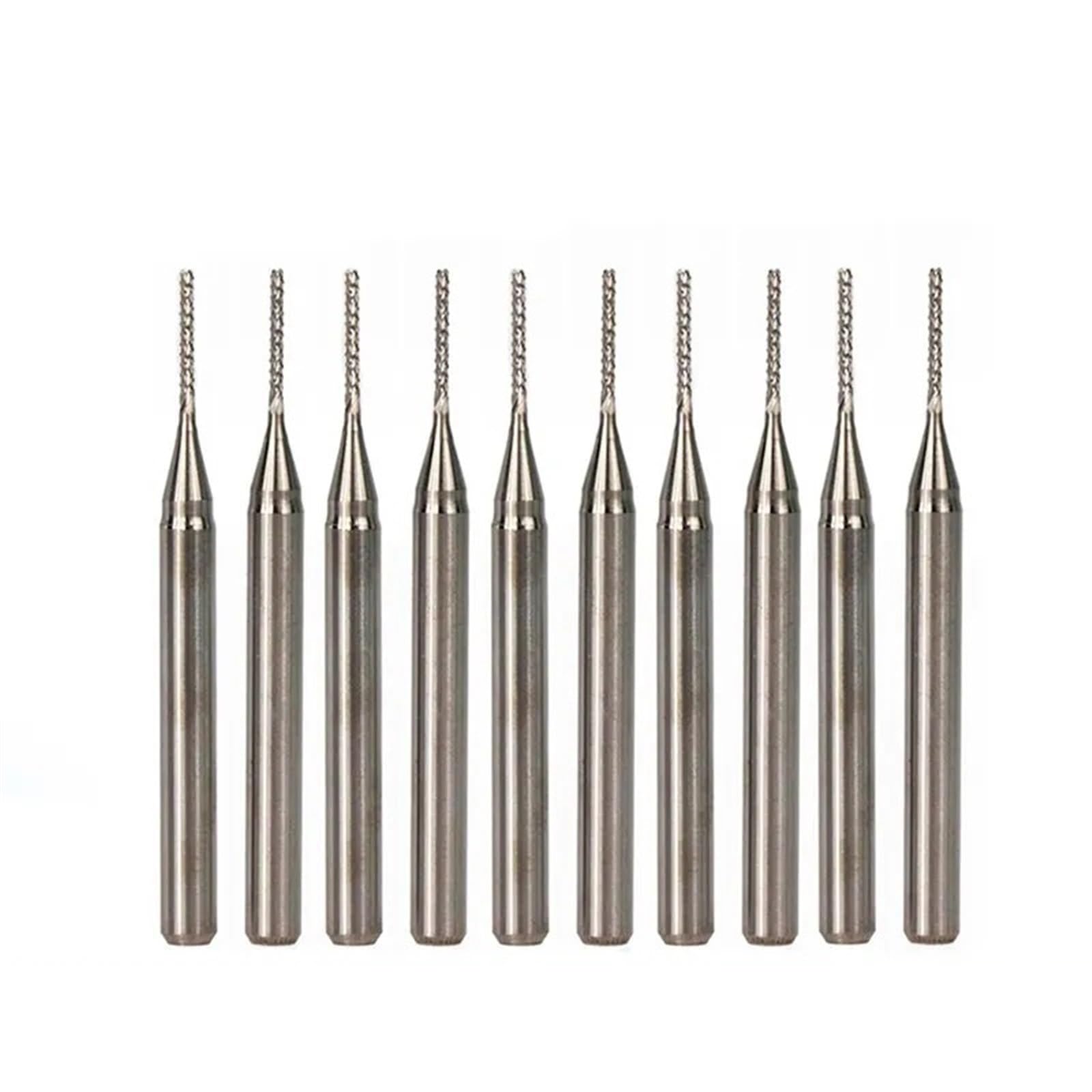 10Pcs 0.8-1.3.175mm 3.175mm Shank Bit(10pcs 0.8mm)