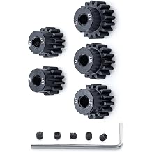 Surpass Hobby Mod 1 Pinion Gear 5mm 13T 14T 15T 16T 17T Motor Gears for 1/10 1/8 RC Car Parts