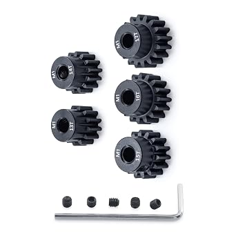 Surpass Hobby Mod 1 Pinion Gear 5mm 13T 14T 15T 16T 17T Motor Gears for 1/10 1/8 RC Car Parts