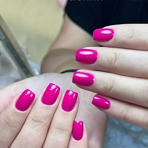 COSMOO Hot Pink Nail Polish Quick Dry Vegan Chip-Resistant Long-Lasting Nails Lacquer for Nail Art Varnish 0 34