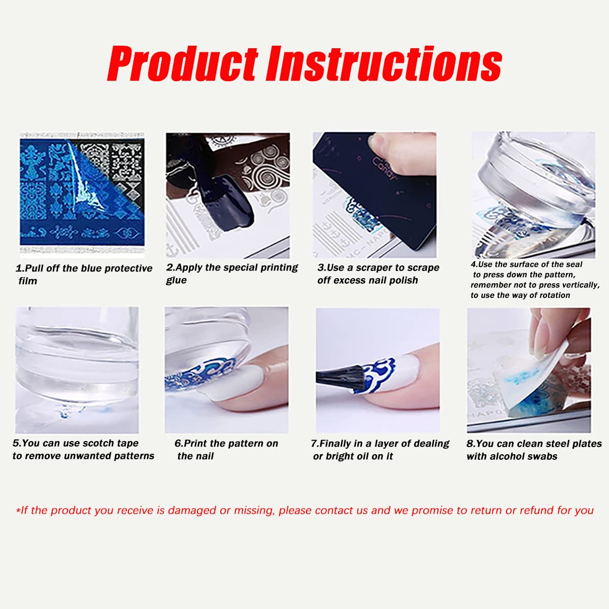 3 Pezzi Nail Stamping Piastre Francese Marmo A Strisce Nail Art Stampaggio Modello Marmorizzazione In Acciaio Inox Nail Design Stencil Strumenti