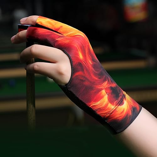 Miniatura 5 de Guantes de billar profesionales, guantes de piscina con acolchado antideslizante para un agarre seguro y un movimiento suave