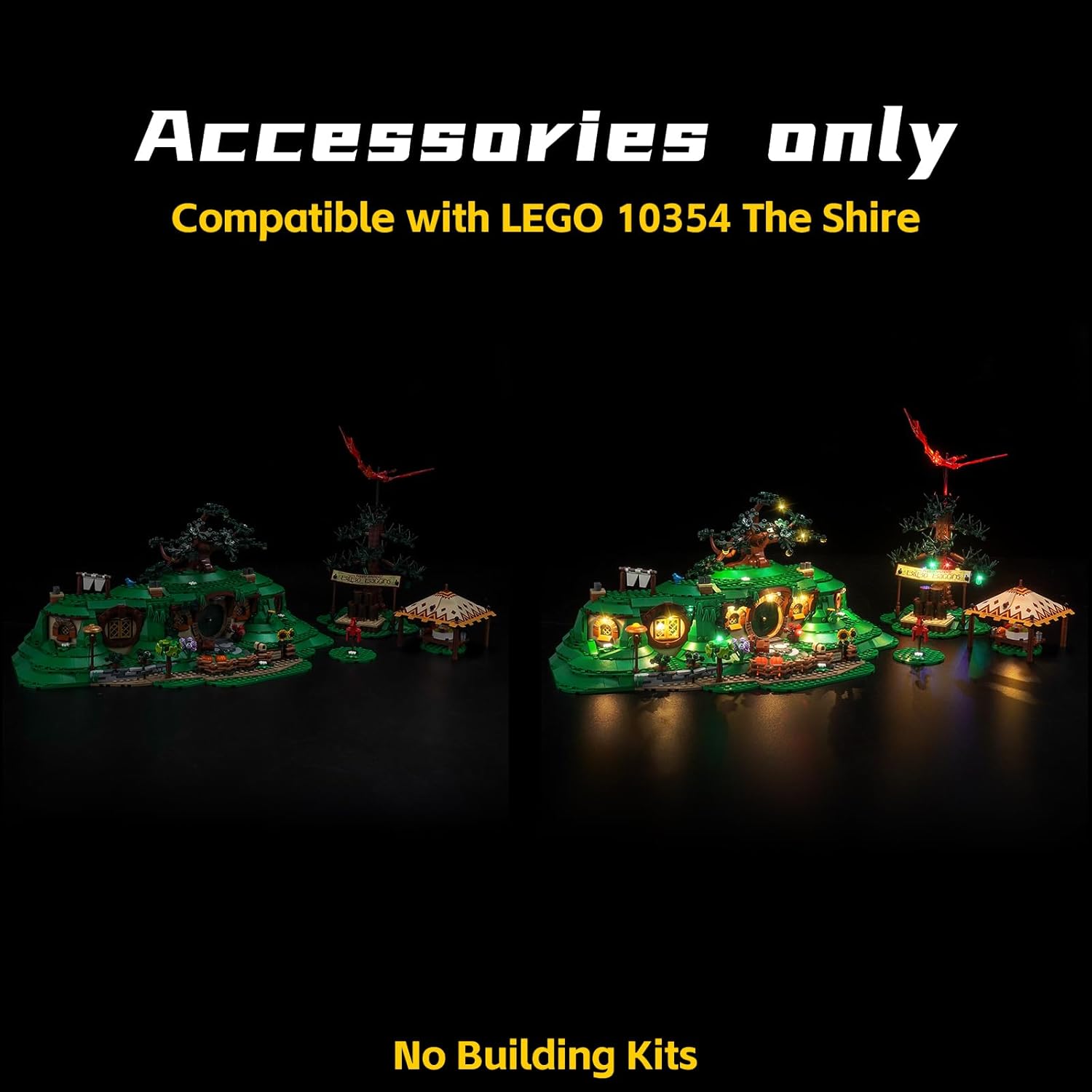 BrickBling LED Light Compatible with Lego 10354 The Shire- Not Come with Model (Classic Version Light)