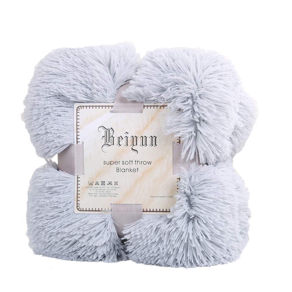 Greenlans-1 Gray Greenlans Blanket, 80X120cm Soft Fluffy Shaggy Warm Bed Sofa Bedspread Bedding Sheet Throw Blanket