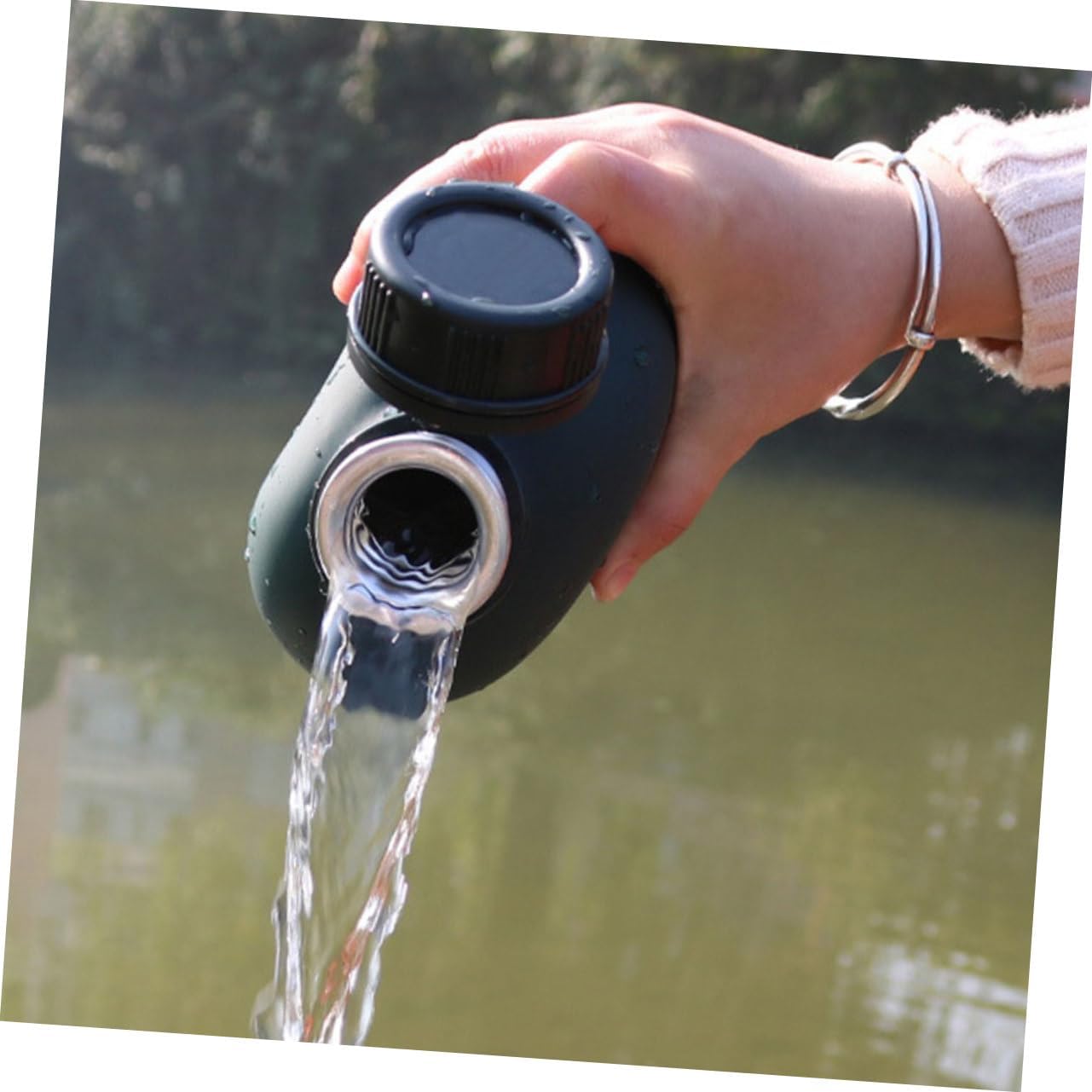 Mipcase 3pcs Portable Water Bottle Insulated Military Canteen for Camping Hiking and Outdoor Activities Made of Strong Cloth and Aluminum Material