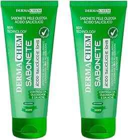 Sabonete Ácido Salicílico Dermachem Kit 2 Unidades - Pele Oleosa, Oil Control, Limpeza Profunda, 100ml Cada