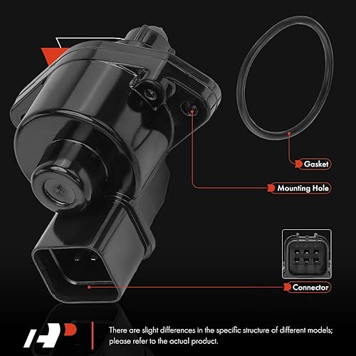 Miniatura 3 de A-Premium Válvula de control de aire de ralentí de inyección de combustible compatible con Hyundai Sonata 1996-1998 y Dodge Raider 1989, Ram 50