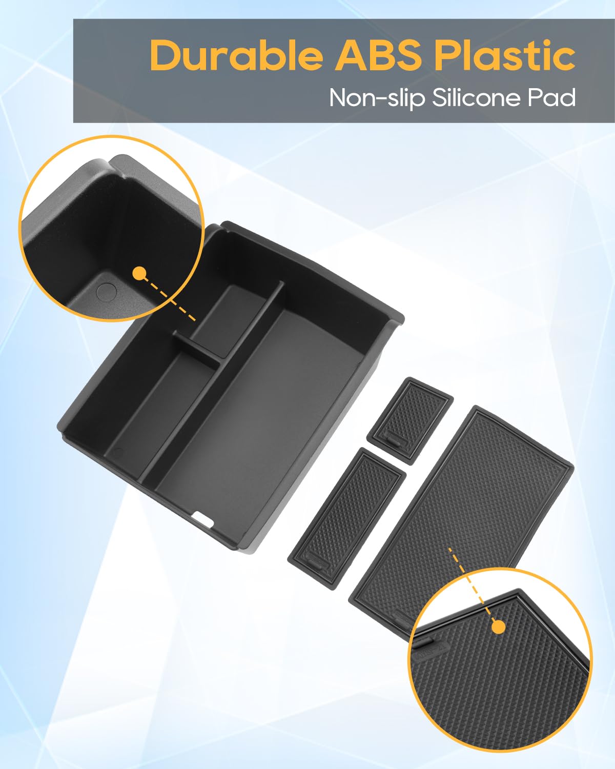 YEE PIN Compatibel met BYD Seal U EV/Seal U DM-i 2024 2025 2026 middenconsole opbergdoos middenarmsteun handschoenenkast opbergvak met antislipmat Seal U EV accessoires