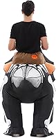 Vista 5 de HSCTEK Disfraz inflable de dinosaurio esqueleto para adultos