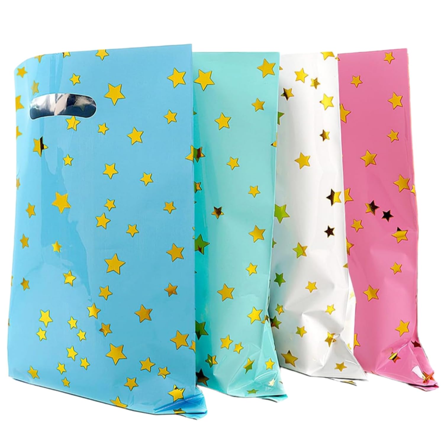 40PCS Colorful Pentagram Party Bags, Small Gifts Bag, 4 Color