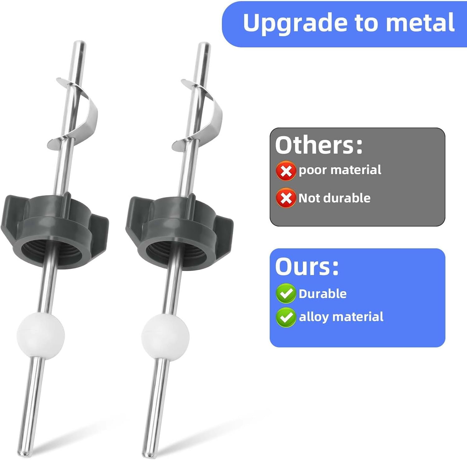 2pcs Bathroom Sink Stopper Drain Replacement Parts Kit, Lavatory Pop-Up Center Piece Assembly with Pivot Ball Rod Repair Compatible with Price Pfister PS2673/ PS469/ PSB327