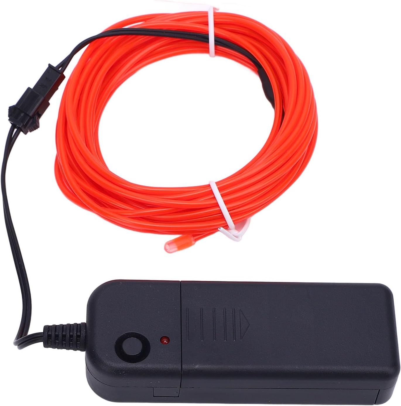 Hyuduo EL Wire, 16.4ft Electroluminescent Neon Light Glowing Rope with 4 Modes and Upgraded Battery Pack, for Halloween Christmas Party Decoration Clothing