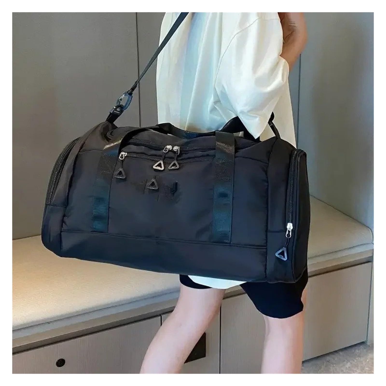 Borsa Sella Moto Posteriore Borse Portaoggetti Multifunzionali Leggere Grande Capacità Borse Tracolla Accessori Campeggio Viaggio Per Attività Aperto Famiglia(Taro Purple)