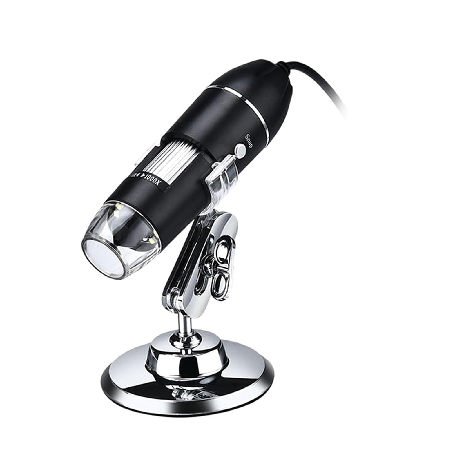 Cyfrowa Kamera Powiększająca Do Mikroskopu 8 Diod LED Ze Stojakiem Ręczna Lupa Inspekcyjna Mikroskopy i wyposażenie(1600X 3 in 1 type)