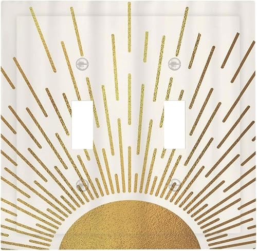 Miniatura 109 de Placa de pared doble basculante de mármol azul, cubierta decorativa de interruptor de luz de 2 cuadras, moderna acuarela degradada, arte de tinta