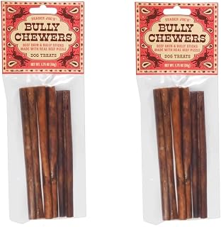 Bully Chewers Dog Treats Made with Real Beef by Trader Joes 1.75oz/50g - Pack of 2