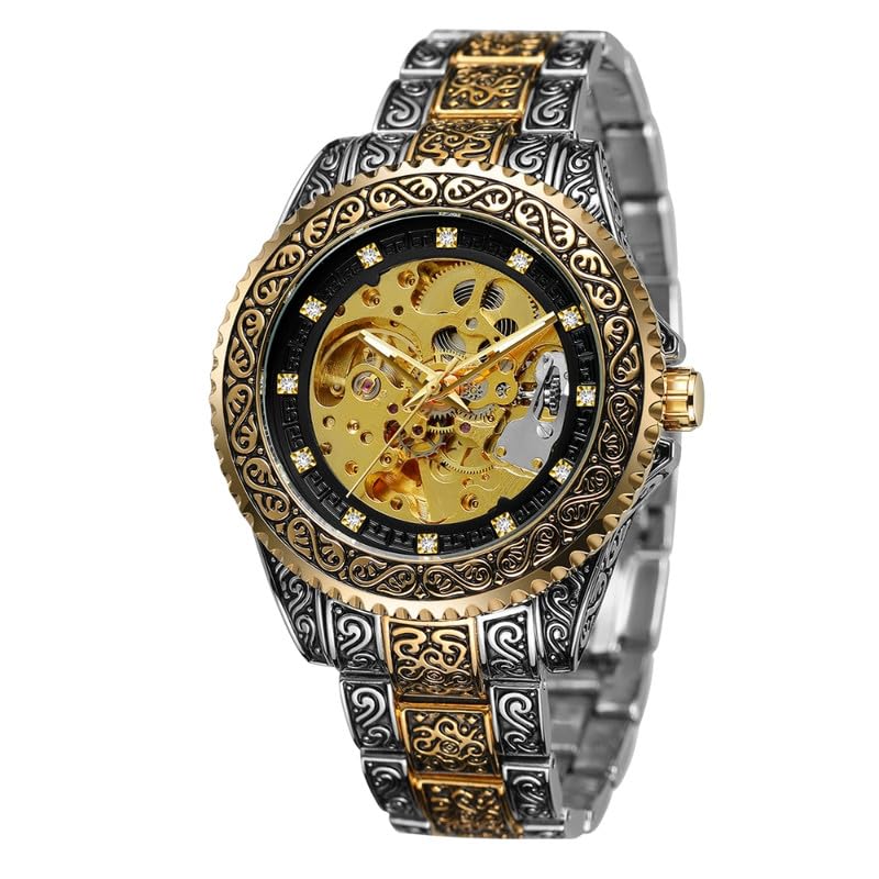Men Automatic Watch | Stainless Steel Belt Wrist Watch | Mechanical Analog Watches-image-13