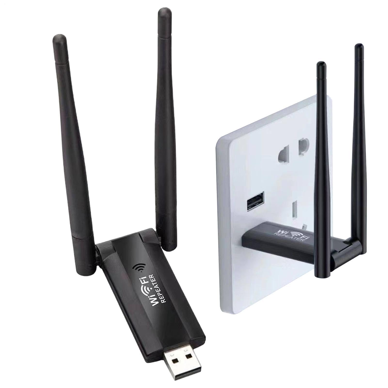 Repetidor WiFi - Extensión de señal de Internet USB ABS de 600 Mbps | Amplificador de señal WiFi con amplificación de cobertura de red, extensión de alcance de Internet para oficina en casa