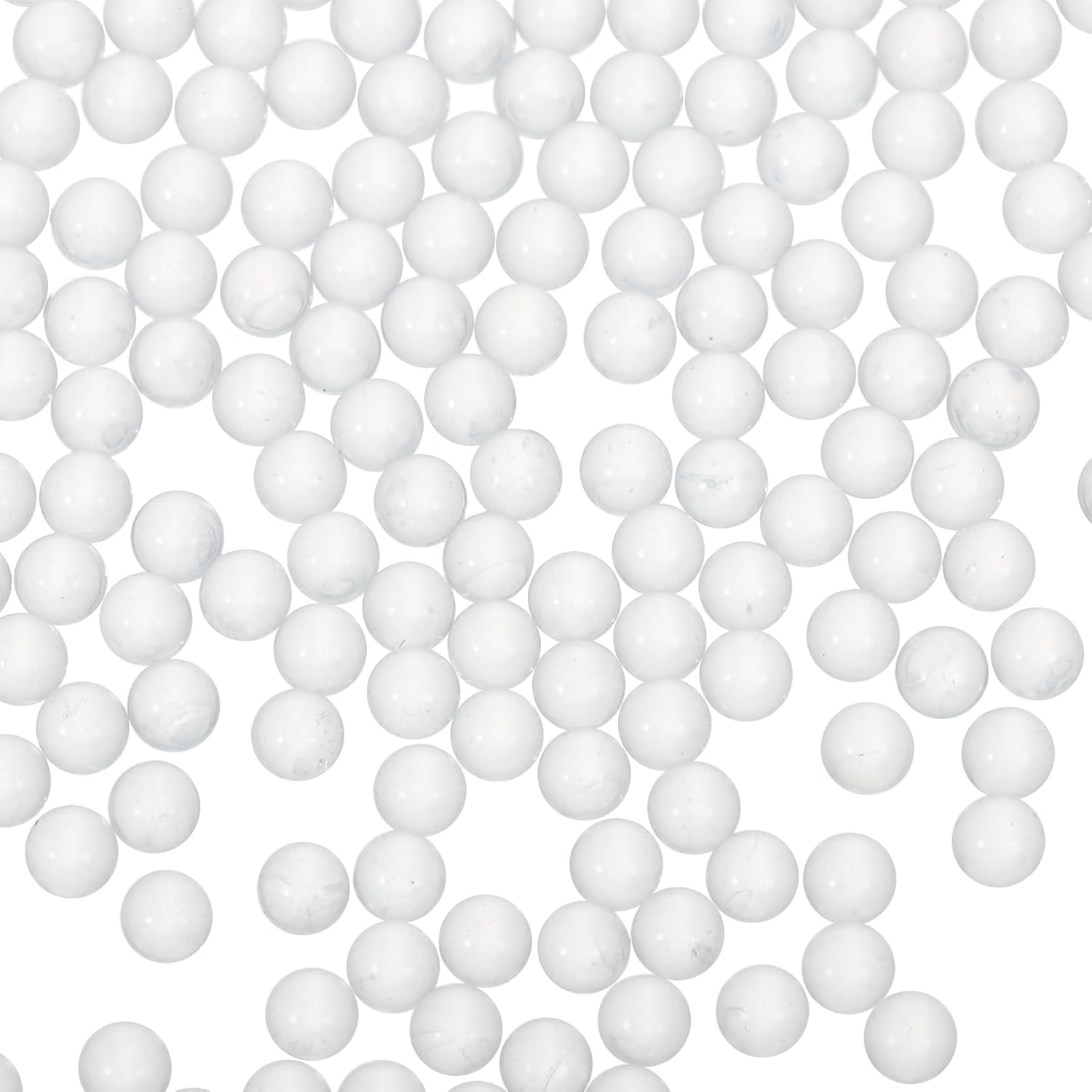 KICHOUSE 6000pcs Transparent Glass Spheres Solid Glass for Precision Experiments Clear Decorative for Crafting Vase Fillers and Laboratory Use