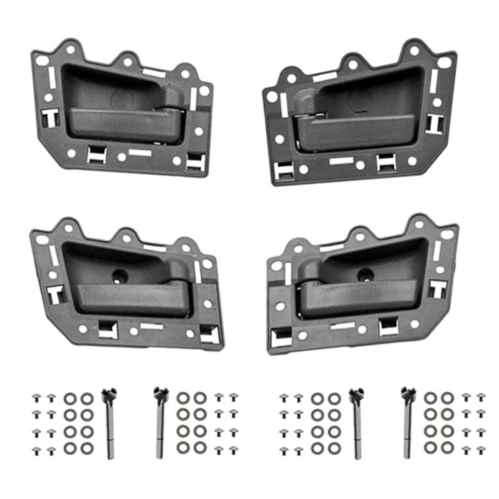 Kmage Grey Interior Door Handle Front And Rear Interior Door Handle Set For Jeep For Grand Cherokee 2005 2006 2007 2008 2009 2010 2011(Grey)