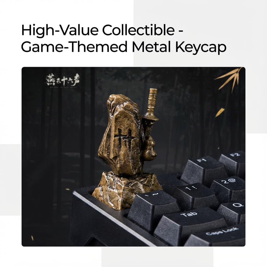 Where Winds Meet in-Game Teleporter Keycap - Officially Licensed Novelty Collector Keycap for Mechanical Keyboard, Custom Keyboard Artisan Keycap Gift for Teenager - Includes Keycap Puller
