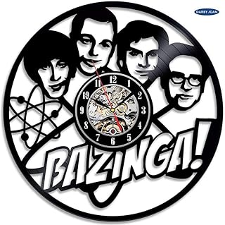 GODYS Orologio da Parete in Vinile Un Regalo per Big Bang Theory Lovers Orologio da Parete Sveglia Orologio da Parete Grande