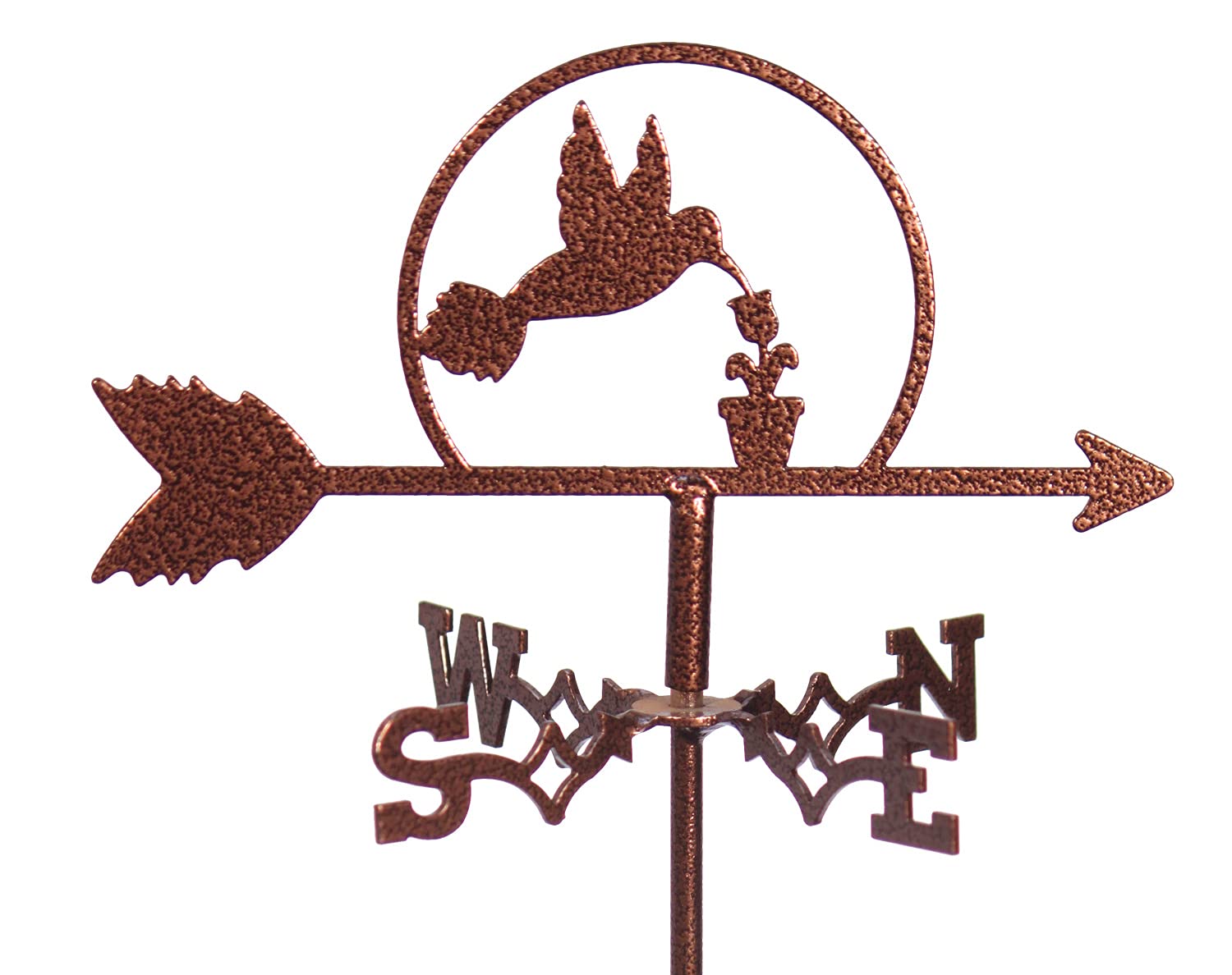 SWEN Products Hummingbird Mini Flower Pot Weathervane