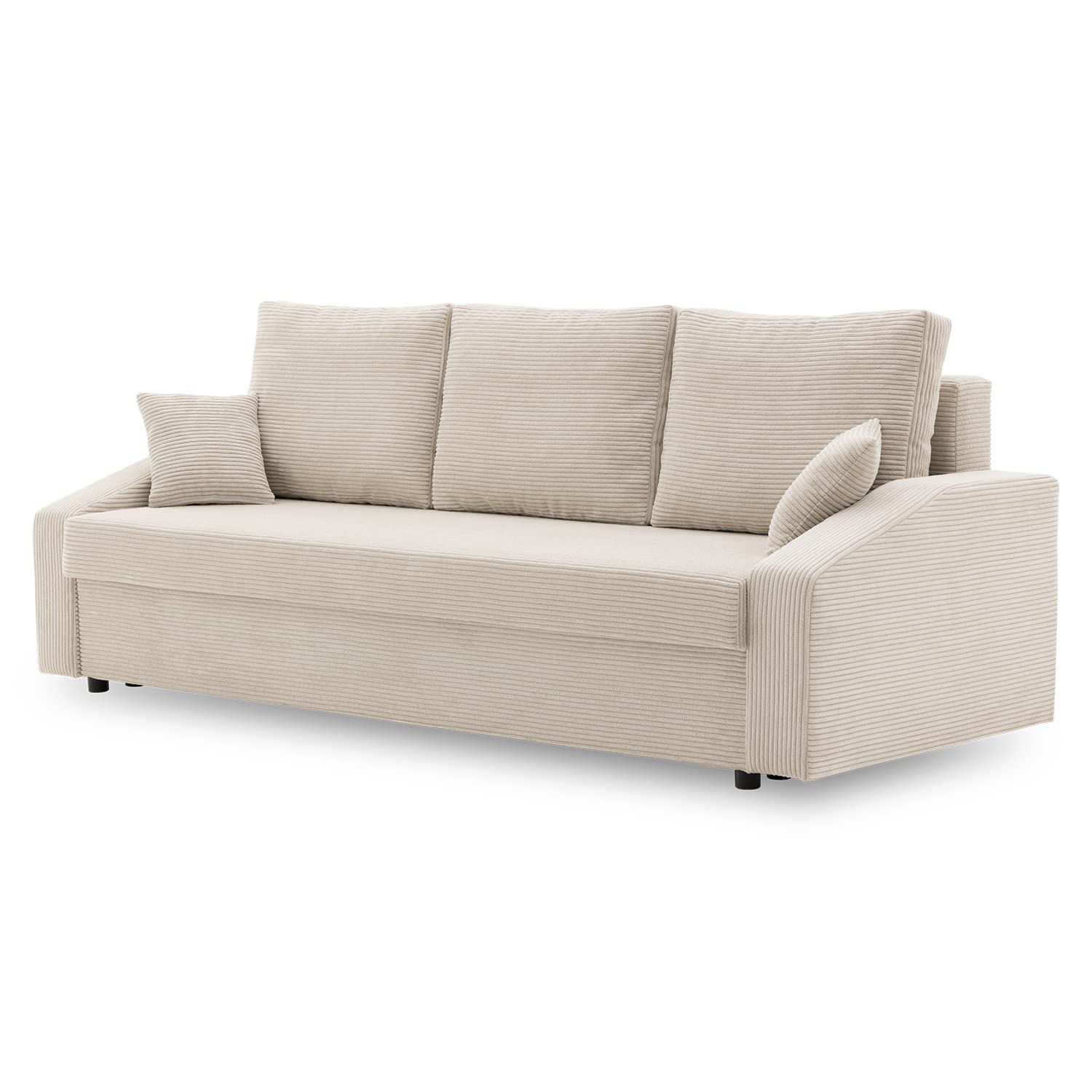 Couch Dorma mit schlaffunktion, einfacher Aufbau, modernes Design, polstermöbel. Schlafcouch zum Wohnzimmer. Widerstandsfähiges, Minimalistisches Design (POSO 100)