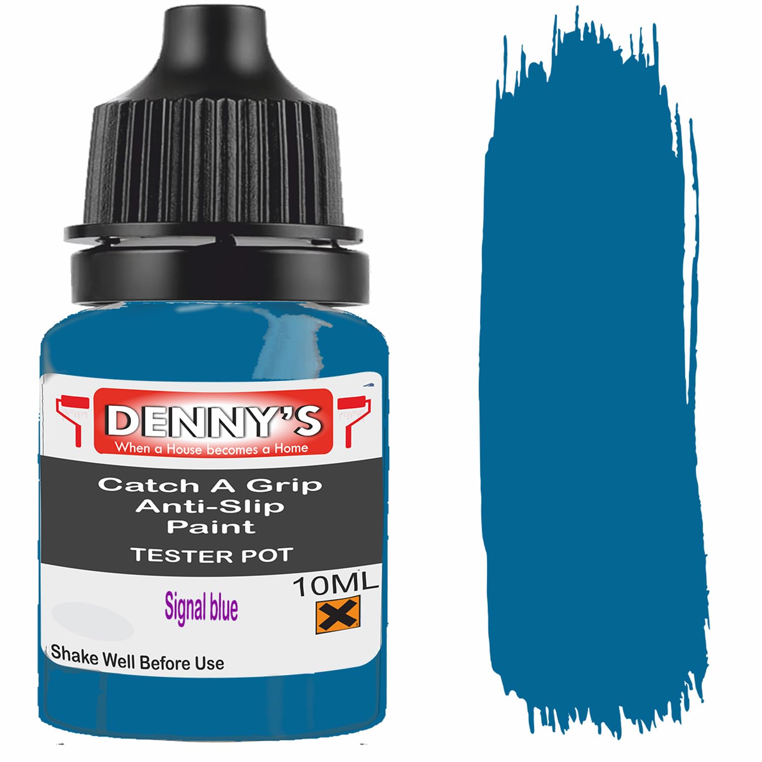 Catch A Grip Anti Slip Floor Paint – Non Slip Coating for Steps, Railings & Garages – 170 Colours, High Adhesion, Quick Dry, Multiple Sizes (Signal blue, 10ml Tester Pot)