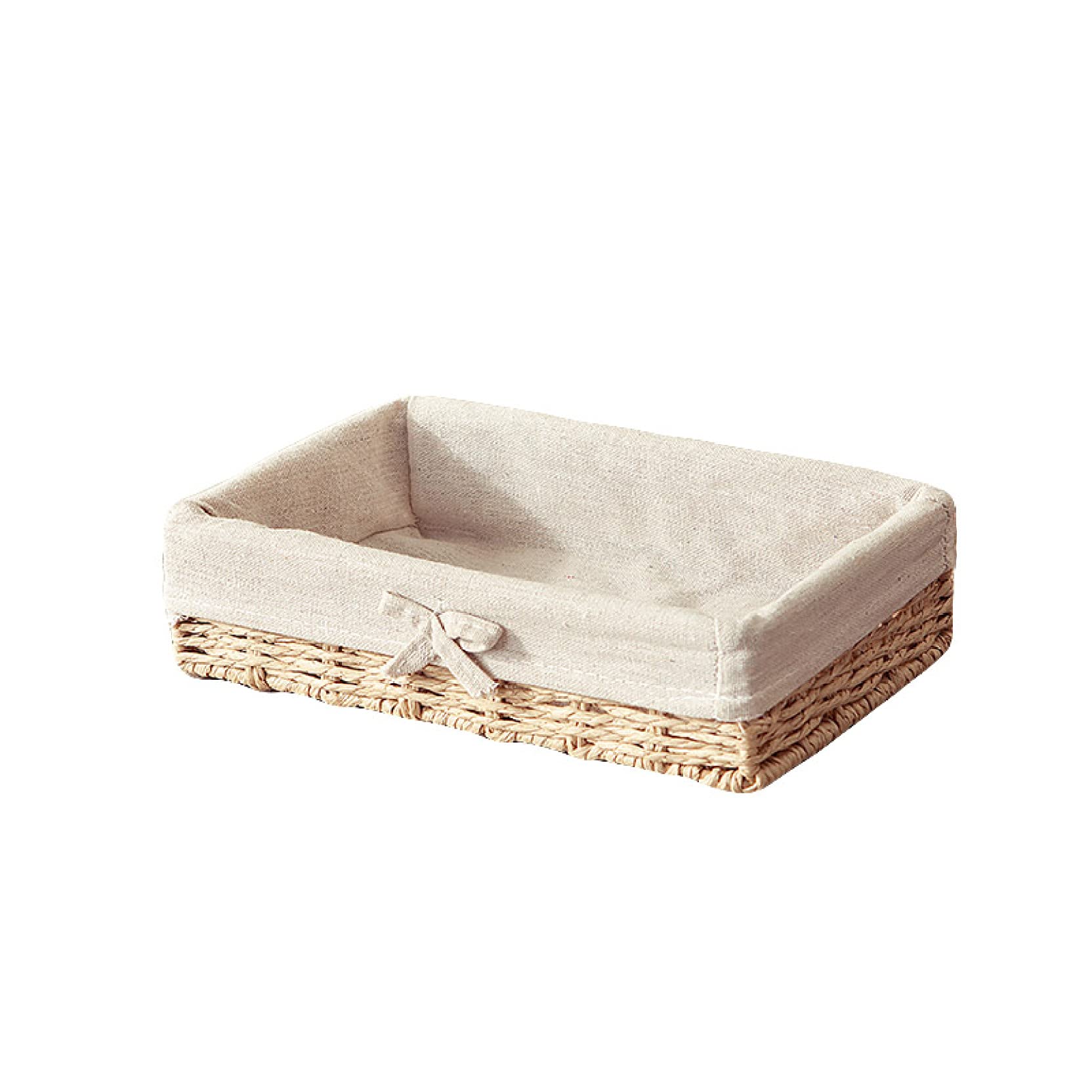 Amazon.co.jp: MJKQ9 収納かご 浅型 収納バスケット 田園風 編み込み