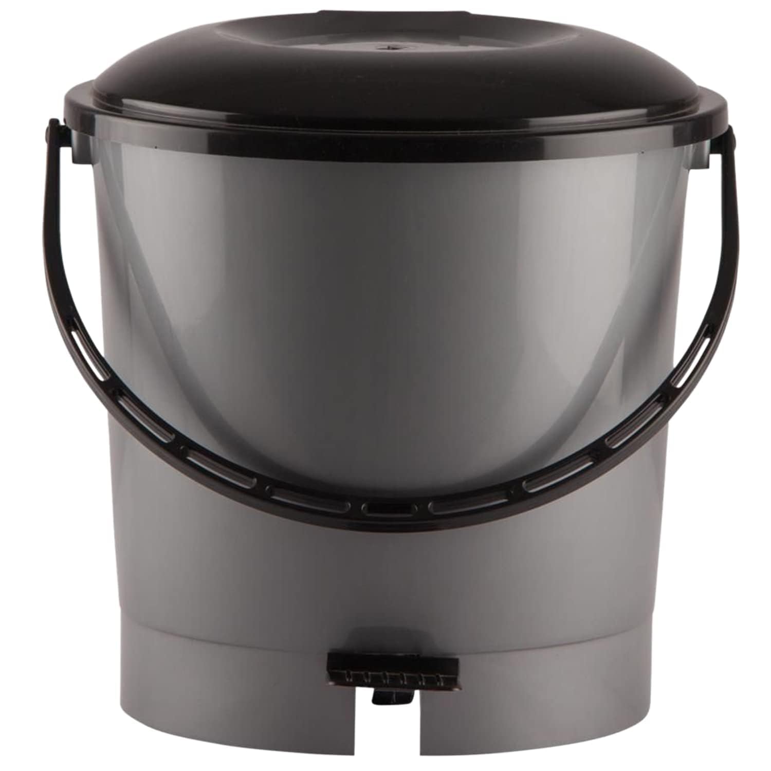 7 Ltr Plastic Dustbin for Home with Pedal, Lid & Handle | Dustbin for Kitchen, Bathroom & Office | Garbage Bin for Wet or Dry Waste | Check Dhakkan- Grey & Black-image-37