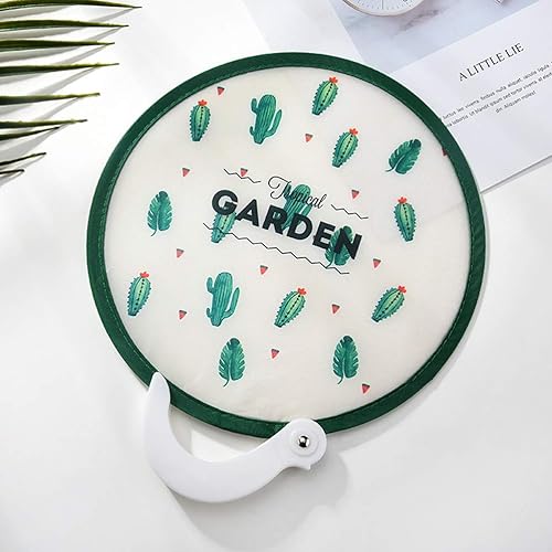 Miniatura 2 de NUOBESTY Ventilador plegable de estilo japonés, ventilador redondo plegable de mano, ideal para decoración de cumpleaños de boda, 4 piezas
