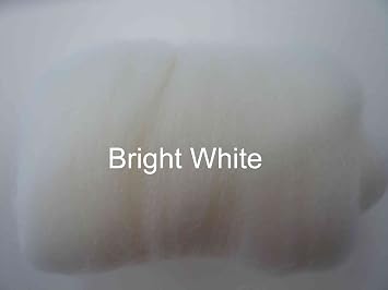 Heidifeathers Single Merino Wool Colours - You Choose Bight White