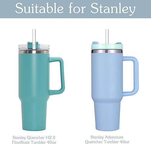 Miniatura 2 de Funda de silicona para Stanley Quencher de 40 onzas, funda protectora para Stanley Quencher H2.0 y Quencher Adventure Tumbler de 40 onzas, funda