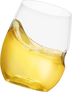 Unbreakable Stemless Wine Glass – Set of 4, 12oz, Dishwasher Safe, BPA-free Tritan, Clear Stemless White Wine Glasses, Shatterproof for Indoor, Outdoor, Everyday Use. Reusable, Made in the USA