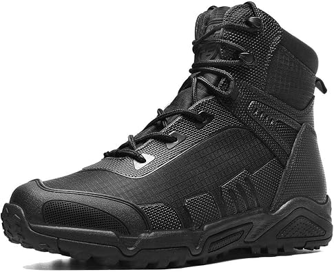 Mens Military Tactical Boots - Lightweight and Durable Work Boots for Outdoor, Combat, Jungle, Hiking, Backpacking