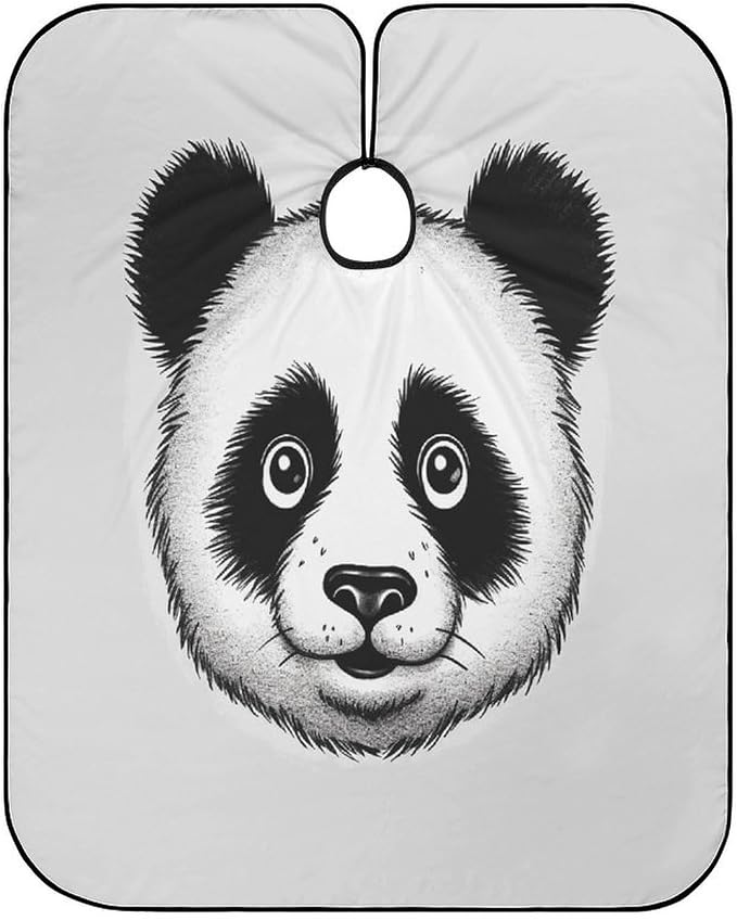 Capa para Corte de Cabello con Diseño Panda Anime Impermeable miniatura 6