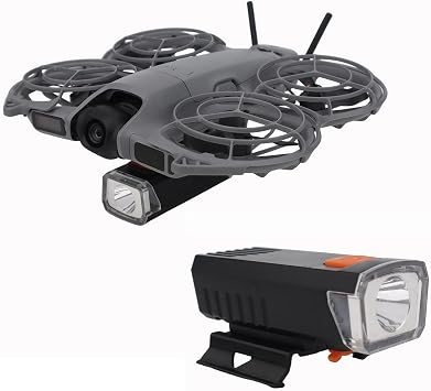 Drone Night Flight Light for DJI NEO 2, Rechargeable LED Searchlight Fixed Spotlight with Charging Cable Compatible with DJI NEO 2 Drone Accessories