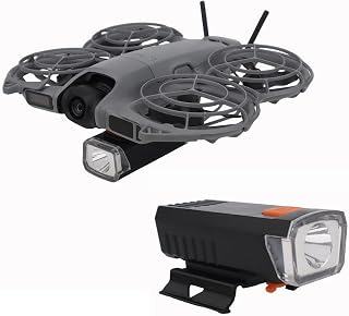 OURHZTB DJI NEO 2용 드론 야간 비행 조명, 충전식 LED 서치라이트 고정 스포트라이트, 충전 케이블 포함, DJI NEO 2 드론 액세서리와 호환