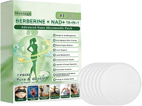 ACV x EGCG Nano Microneedle Slimming Patch - 10 in 1 - Fat Burning Slimming Patch, Firming and Metabolism, Portable, Comfortable and Suitable for All Skin Types