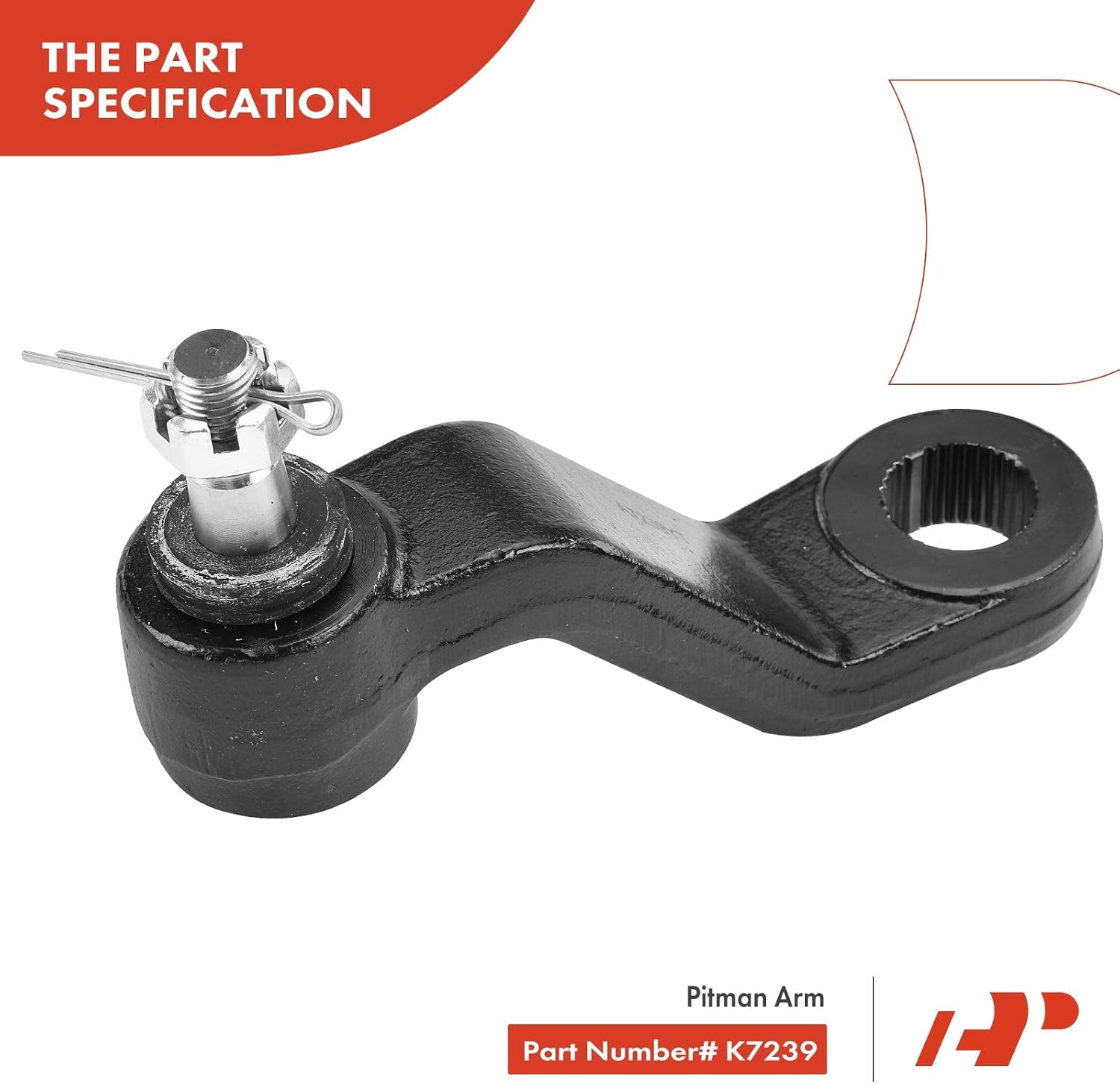 A-Premium Set of 6, Front Upper Lower Ball Joint, Idler Arm, Pitman Arm, Compatible with Dodge Ram 1500 1994 1995 1996 1997 1998 1999, RWD Only