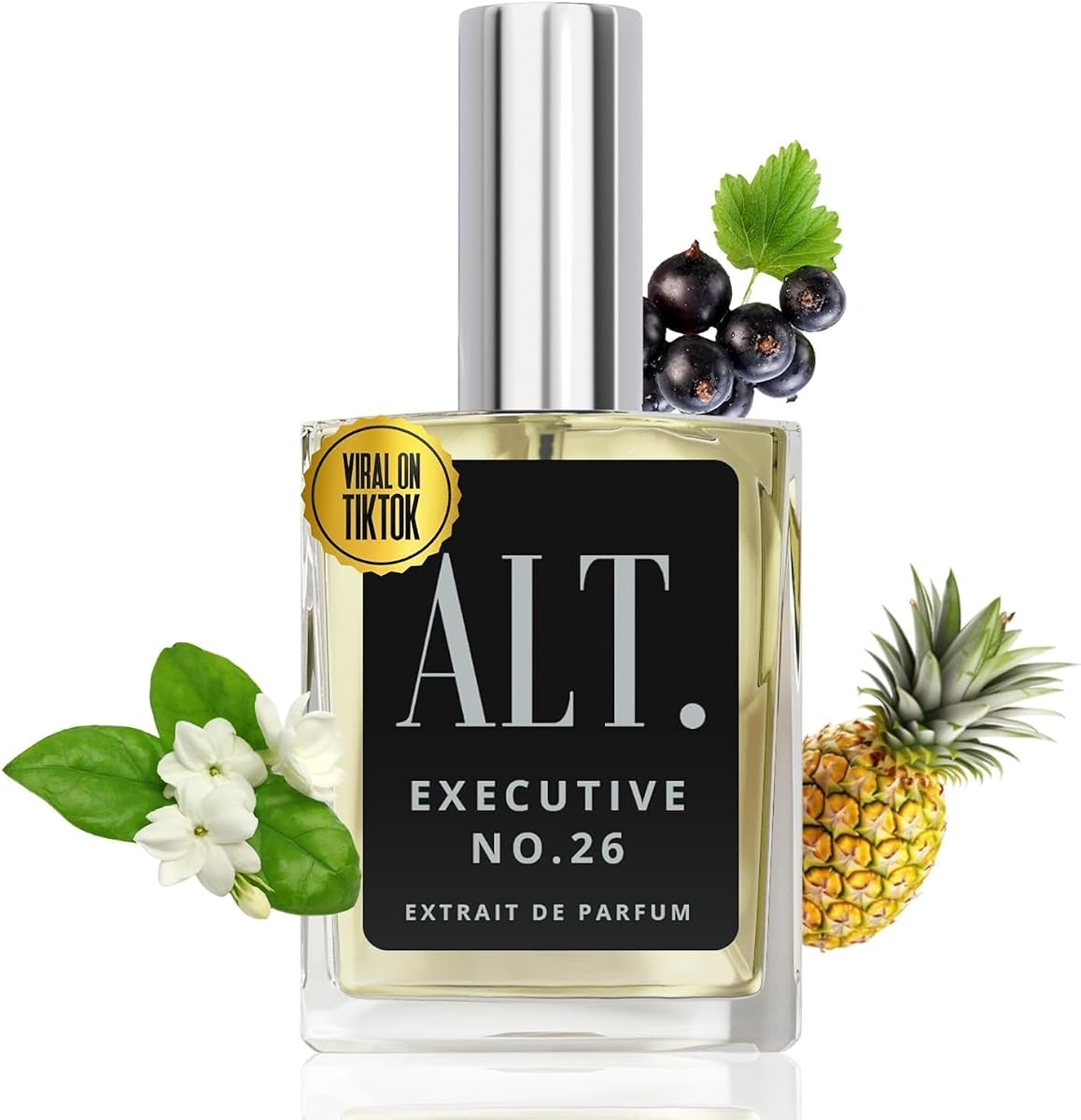 ALT. FRAGRANCES Executive No. 26 - Inspired by Avntus, Perfume para Hombre, Extrait de Parfum, Perfume Amaderado Frutal de Larga Duración para Hombre con Bergamota, Piña y Musgo de Roble, 60ml