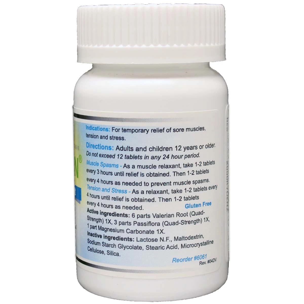 Valerian Natural Relaxant for Tension Relief, Stress Relief, Leg Cramp Relief and Other Muscle Cramps Magnesium, Passion Flower, & Valerian Root Muscle Relaxant - (90ct) — Amazon image 3