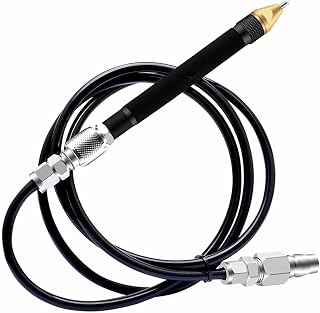 Handheld Air Scribe Tool, Pneumatic Scribe Engraving Pen Air Scribe With Integrated 1.18m Hose, 3500-3800 Vibration Frequency, 1/4" Air Inlet, For Marking On Metal Stone Glass Jewelry