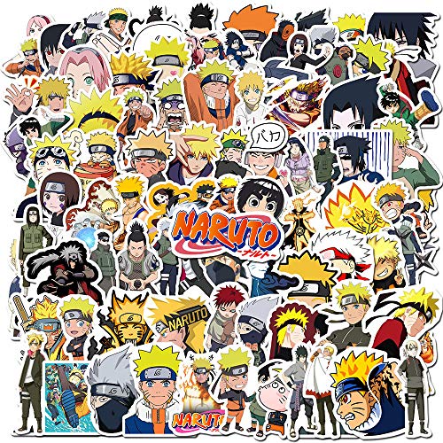 100PCS Naruto Stickers,Anime Stickers for Water Bottle Laptop Skateboard Car Bike Computer Graffiti Decal