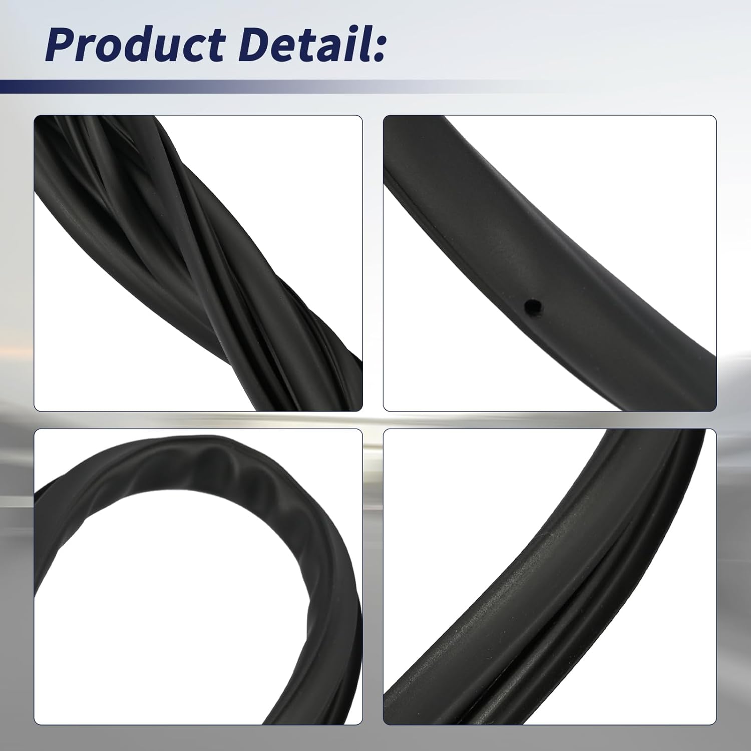 15242781 Sunroof Weatherstrip Glass Seal Compatible with Hummer H3 H3T 2006 2007 2008 2009 2010 Sun Roof Window Seal